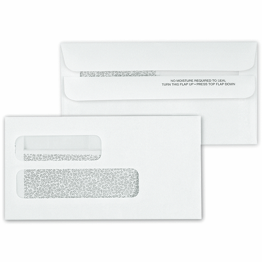 Double Window Confidential Self Seal Envelope - Office and Business Supplies Online - Ipayo.com