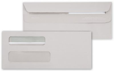 8 5/8 x 3 5/8 Double Window Self-Seal Envelope