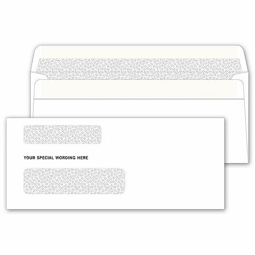 Double Window Confidential Envelope Self-Seal - Office and Business Supplies Online - Ipayo.com