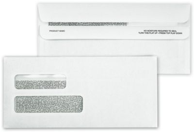 Double Window Confidential Self Seal Envelope