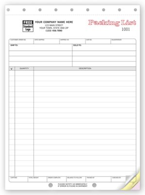 Packing Lists - Large Carbonless - Office and Business Supplies Online - Ipayo.com