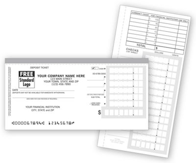 6 X 3 Booked Deposit Tickets – Personal Size