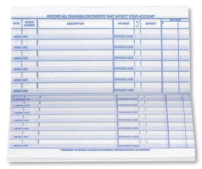 Personal Size Check Register - Office and Business Supplies Online - Ipayo.com