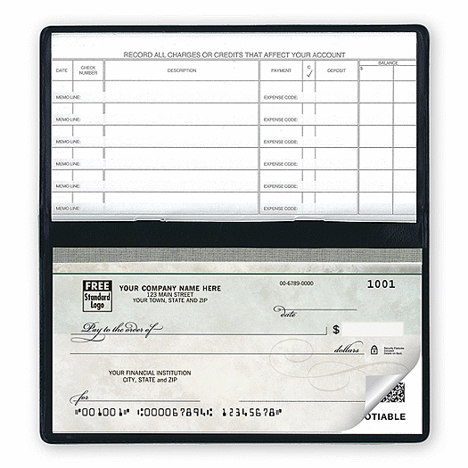 Compact Size Duplicate Checks, Green Marble Design - Office and Business Supplies Online - Ipayo.com