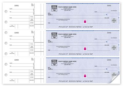 Deluxe High Security 3-On-A-Page Business Size Checks - Office and Business Supplies Online - Ipayo.com