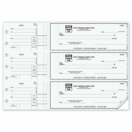 3-On-A-Page Counter Signature Checks - Office and Business Supplies Online - Ipayo.com