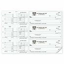 The 3-on-a-page business check that does it all! Double-stub format makes these convenient manual binder checks a great way to manage payroll & general disbursement transactions. Your company name printed on stub for convenience.
