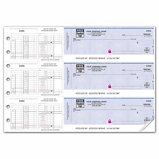 Deluxe High Security 3-On-Page Payroll Check Window Envelope
