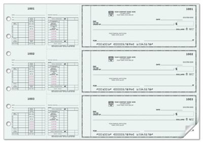 3-On-A-Page Salary Payroll Check