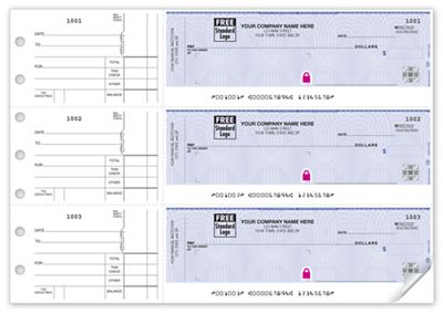 Deluxe High Security 3-On-A-Page Window Envelope Check