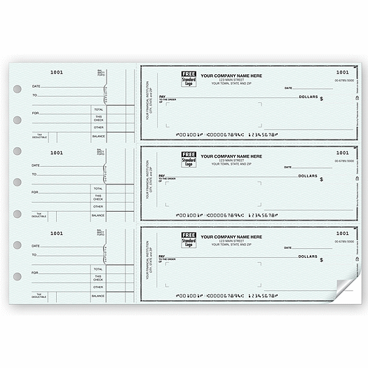 3 On A Page Window Envelope Check 53232N