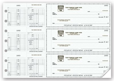 3-On-A-Page Business Size Checks for Hourly Payroll