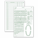 5 X 7 3/4 Dental Exam Records, Two-Sided, 5  x 8