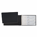 A durable cover that securely holds your pre-punched 3-On-A-Page checks, while making it easy to add or remove pages. Sturdy vinyl construction with 7 binder rings.