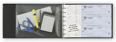 14 3/16 x 9 5/8 Binder for 3-On-A-Page Checks