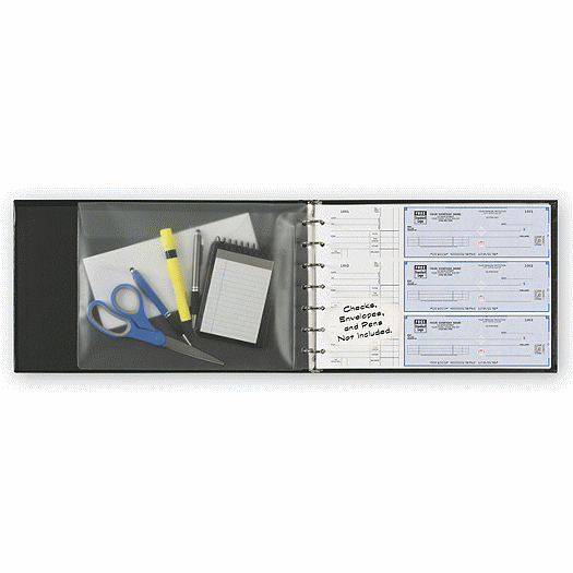 Binder for 3-On-A-Page Checks - Office and Business Supplies Online - Ipayo.com