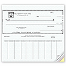 These voucher draft checks are lined to keep handwritten information in the right place! Use with any #10 windowless envelope. Built-in check security.