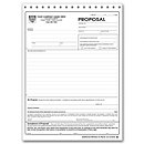 Comply with New York law! Professional Proposals meet State laws and regulations, with plenty of room to write in costs and specifications. Special clauses on back protect you and your customer. Convenient! Snapset format. Signature line.