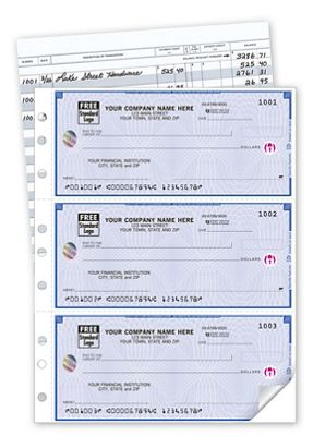 Deluxe High Security 3-On-A-Page Compact Checks w/CFP