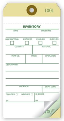 Self-Adhesive Inventory Tags