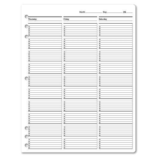 Timescan Undated Appointment Sheets 1 Col 10 Min - Office and Business Supplies Online - Ipayo.com