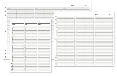 Timescan Undated Appointment Sheets 1 Col 15 Min - Office and Business Supplies Online - Ipayo.com