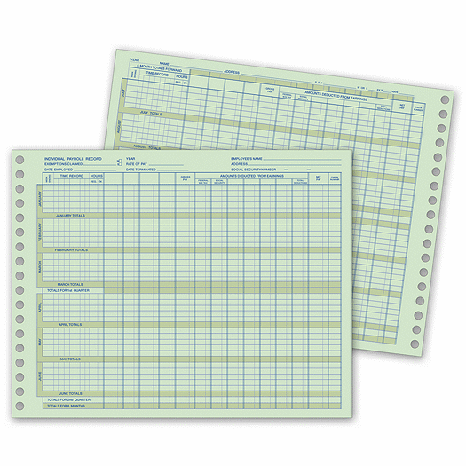 Individual Payroll Records - Office and Business Supplies Online - Ipayo.com