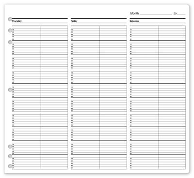 Timescan Undated Appointment Sheets 2 Col 10 Min