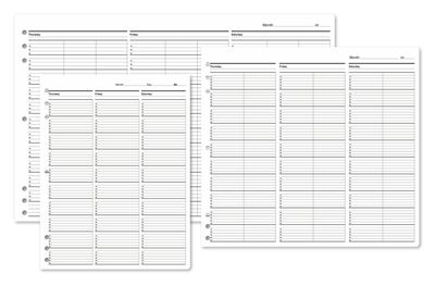 Timescan Undated Appointment Sheets 2 Col 15 Min - Office and Business Supplies Online - Ipayo.com