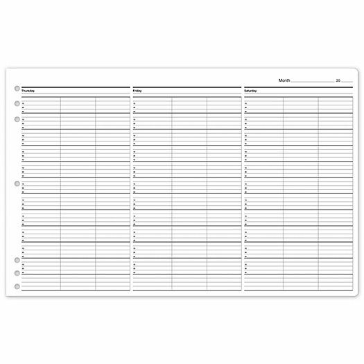 Timescan Undated Appointment Sheets 3 Col 15 Min - Office and Business Supplies Online - Ipayo.com