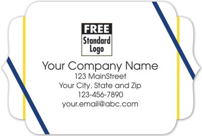 Bracket Label on White Matte w/Double Angled Lines 3x2 - Office and Business Supplies Online - Ipayo.com