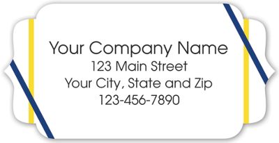 Bracket Label on White Poly w/Double Angled Lines  2x1 - Office and Business Supplies Online - Ipayo.com