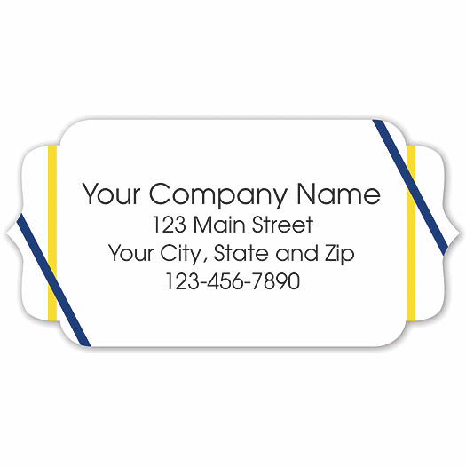 Bracket Label on White Matte w/Double Angled Lines 2x1 - Office and Business Supplies Online - Ipayo.com