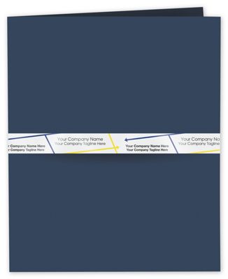 Document Label Band on White Gloss in Navy & Yellow 1 - Office and Business Supplies Online - Ipayo.com