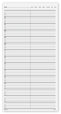 Appointment List-2 Column 15 Min