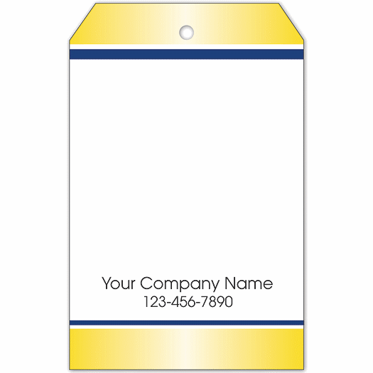 Blank Price Tag w/Navy and Gold Border 2 x 3.125 - Office and Business Supplies Online - Ipayo.com
