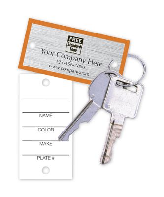 Key Tag w/Orange Borders 1.25 x 2.5 - Office and Business Supplies Online - Ipayo.com