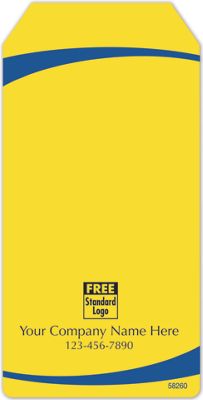 Adhesive Tag Shaped Label in Yellow & Navy 2x4 - Office and Business Supplies Online - Ipayo.com