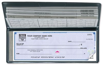 8 5/8 x 3 Deluxe High Security Traveller Business-Size Portable Checks