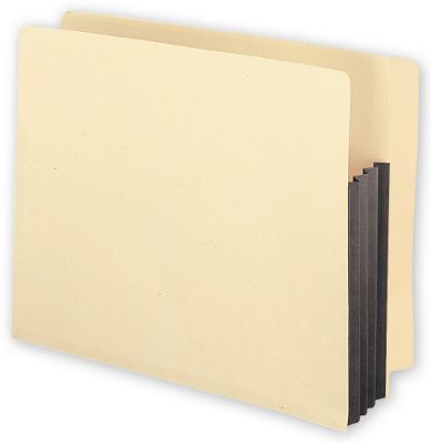 9 1/2 X 13 1/2 End Tab File Pockets, Manila, 3 1/2  Expansion