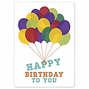 Give the birthday boy or girl a little extra lift with the buoyant flotilla of colorful balloons on the Pop! birthday card. Unique touches include rich, full-color imagery on high-quality white gloss paper, folded size 5 5/8  X 7 7/8 .