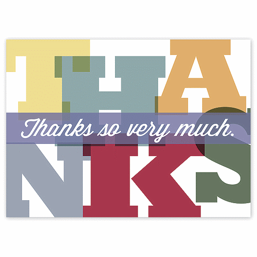Grand Thanks Greeting Cards