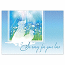 Ease the loss of a devoted and beloved member of the family with the Guardian Angels pet sympathy card. Unique touches include rich, full-color imagery on high-quality white gloss paper, folded size 7 7/8  X 5 5/8 .