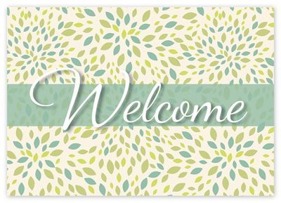 7 7/8 x 5 5/8 Burst of Excitement Welcome Cards