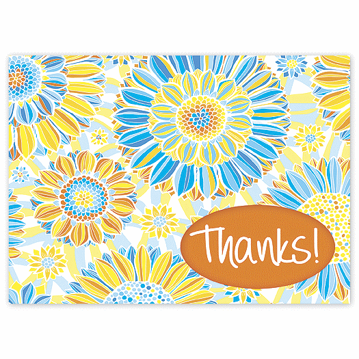 Vibrant Thank You Cards