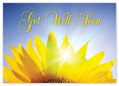 Radiant Petals Get Well Cards