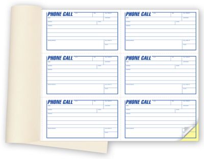 Phone Message Book with Carbons - Office and Business Supplies Online - Ipayo.com