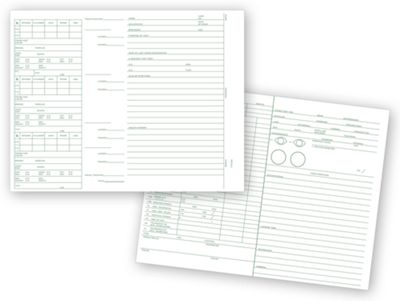 10 X 7 3/4 Optometry Vision Analysis Record