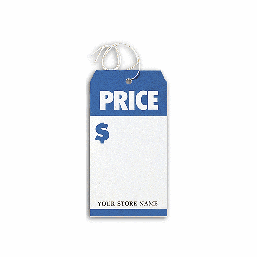 Price  Tags, Large, Blue/White - Office and Business Supplies Online - Ipayo.com
