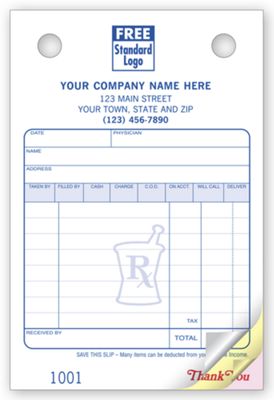 4 x 6 Pharmacy Register Forms – Small Classic